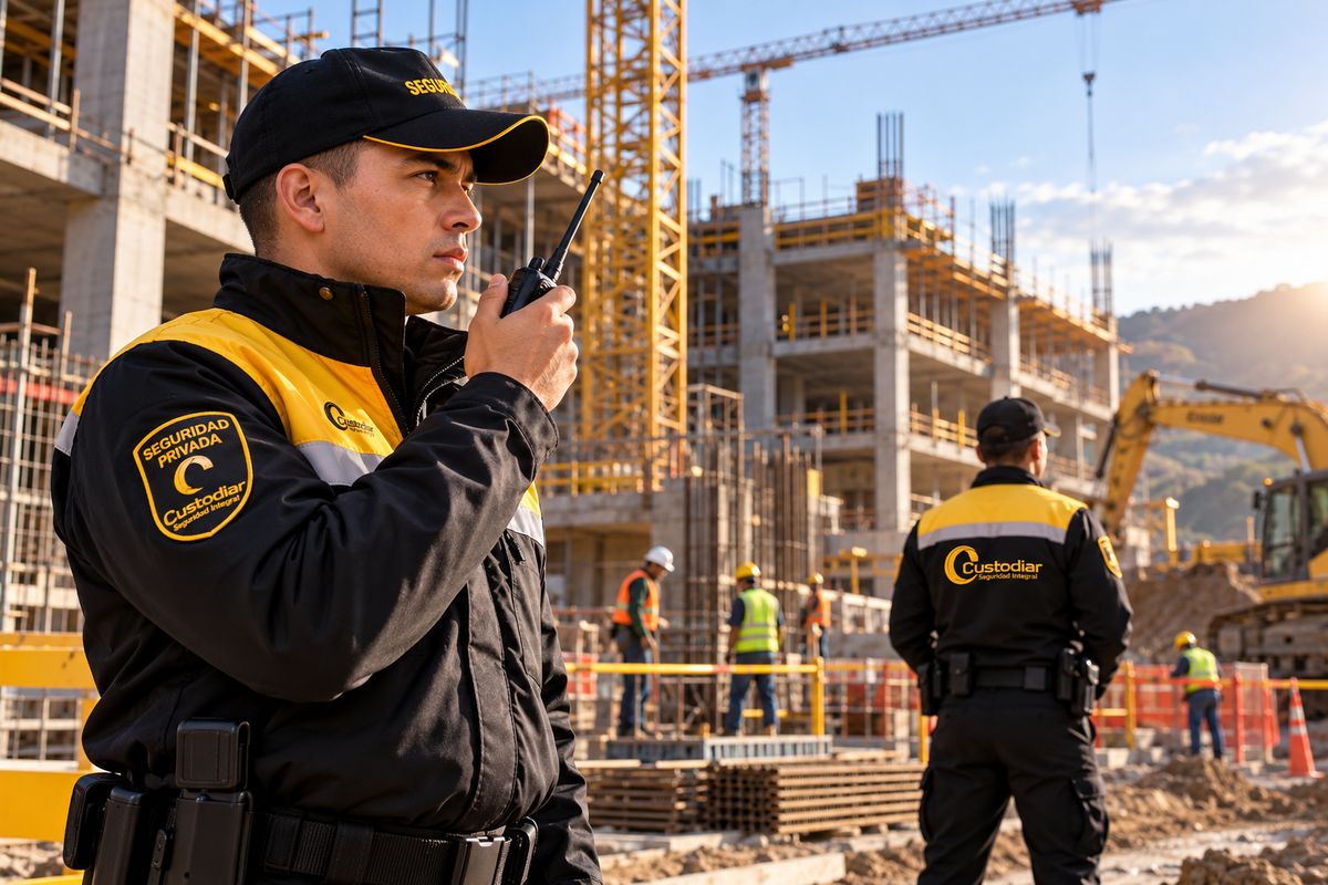 Guardas de Custodiar en una obra de construcción